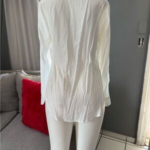 Women's White Long Sleeve Top
